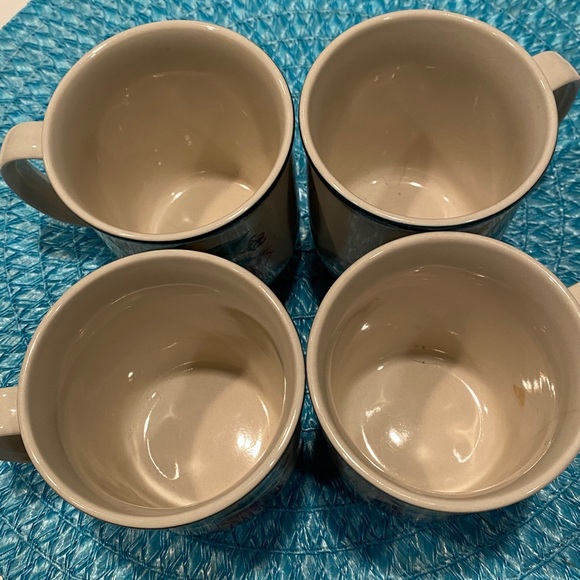 Vintage China Pearl Casuals Set of 4 Ceramic Mugs - Picture 3 of 4